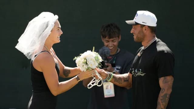 Aryna Sabalenka: Ensayo de boda con su pareja, Giorgos Fragoulis