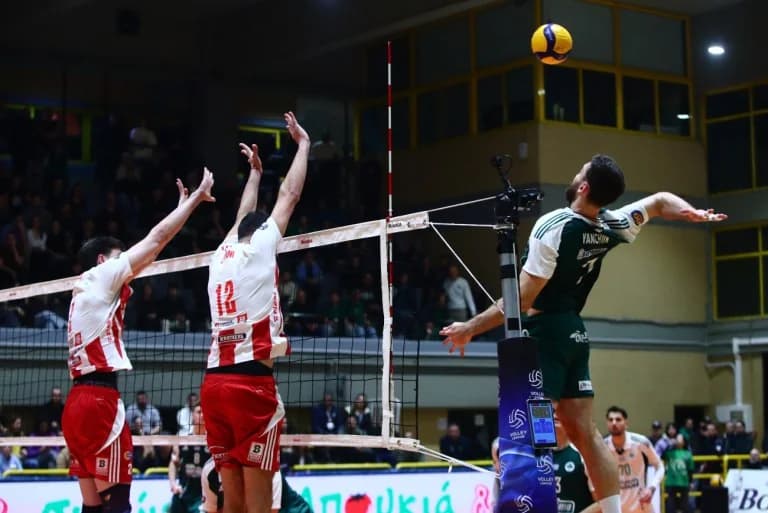 LIVE: Panathinaikos – Olympiacos, Volley League Semifinal
