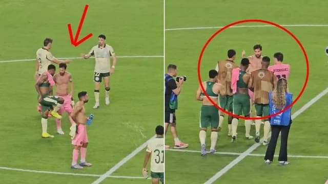 Πρωτοφανές σκηνικό με τον Μέσι: Παίκτες της Παλμέιρας σε αναζήτηση αυτόγραφων και αναμνηστικών