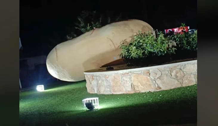 Fuertes vientos desarraigan la famosa 'Patata' de Xylofagou