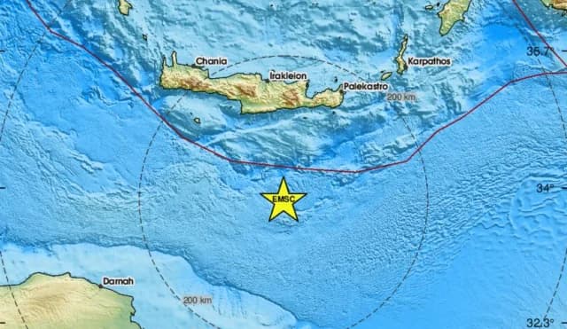 Terremoto de 4,1 grados en Creta