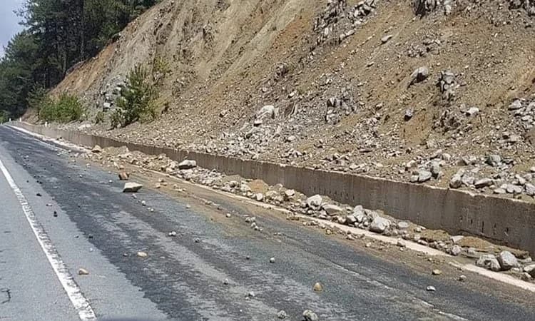Landslides on Kampou – Orkontas Road Due to Rainfall