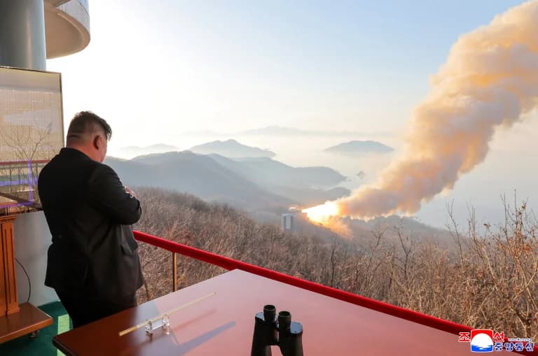 Kim Jong Un Oversees New Tank and Solid-Fuel Rocket Engine Test