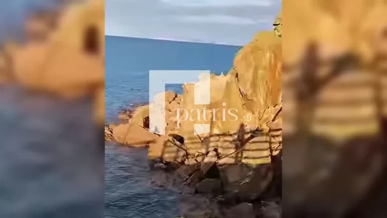 Κρήτη: Κατολίσθηση στην Αγία Πελαγία – Βράχοι έπεσαν στη θάλασσα