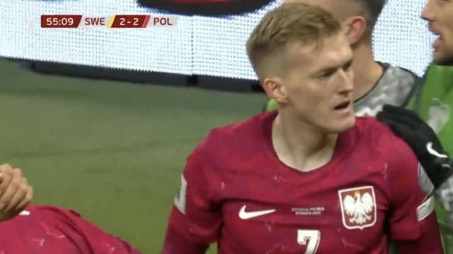 Świderski Scores for Poland Against Sweden