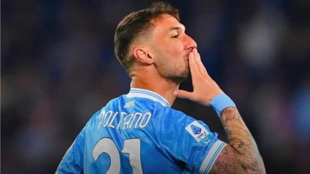 意甲：那不勒斯 - 米兰 1-0，波利塔诺进球