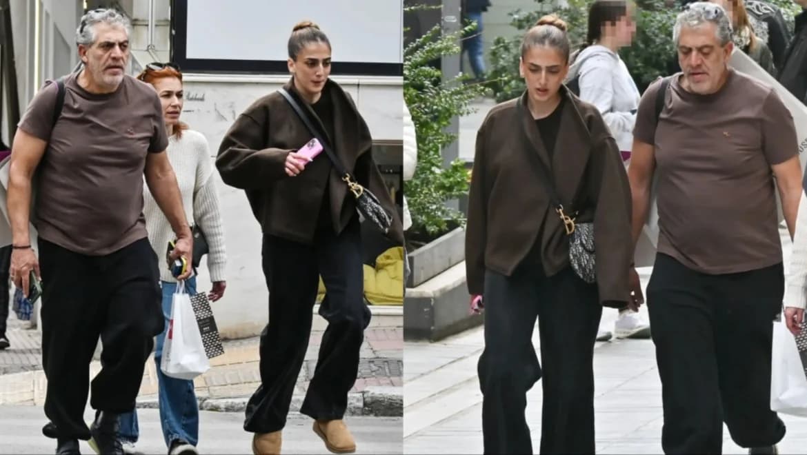 Koulis Nikolaou: Familienausflug in Athen mit Frau und Tochter