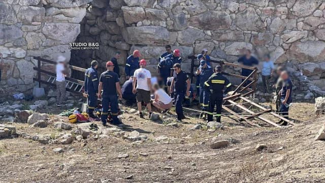 Διάσωση Τουρίστα από Πηγάδι στην Αργολίδα
