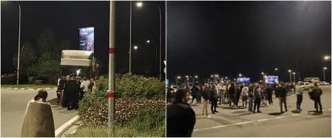 חקלאי בעלי חיים חוסמים את הכביש המהיר בריזואליה ומאיימים בהסלמה