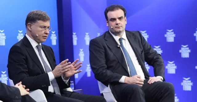 Πιερρακάκης και Ντομπρόβσκις στο φόρουμ των Δελφών για την ενέργεια