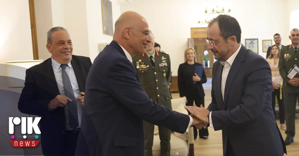 Συνάντηση Χριστοδουλίδη-Δένδια στην Αθήνα για την Άμυνα
