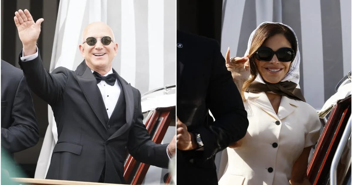 Jeff Bezos: Sale hacia la boda en San Giorgio Maggiore