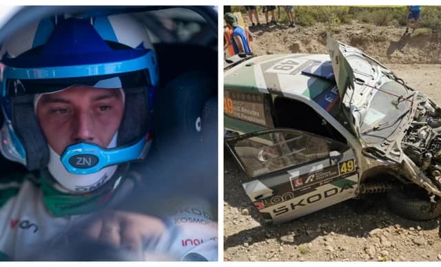 Giorgos Amoutzas in Unfall bei Akropolis Rallye 2025 verwickelt