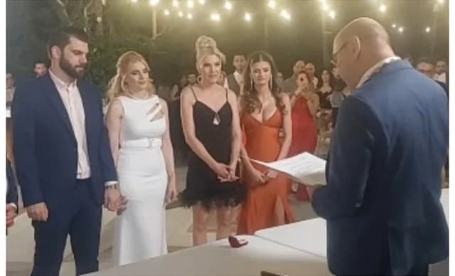 אנדראס קימיטריס: חתונה אזרחית עם סקבי סטברו בלרנקה