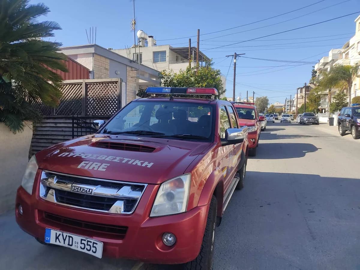 Fire at Lykavitos Elementary School in Nicosia