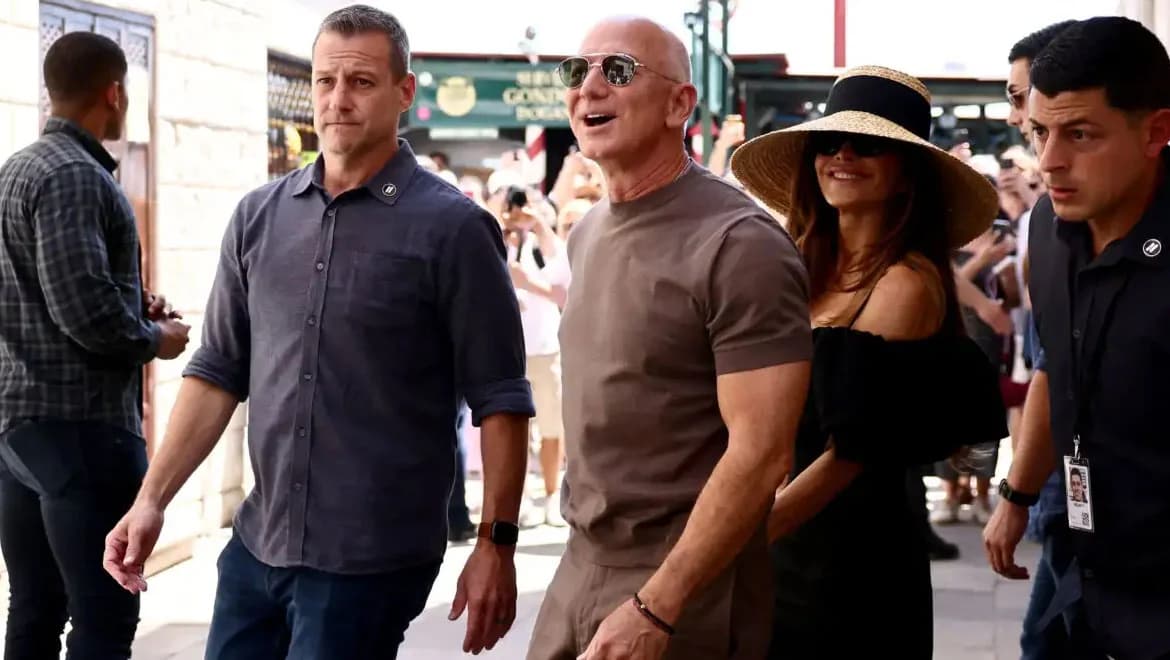 Jeff Bezos und Lauren Sánchez: Erster Auftritt nach Hochzeit in Venedig