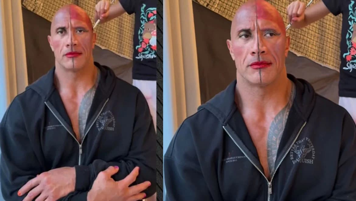 Dwayne Johnson: Μακιγιάζ από τις κόρες του – Βίντεο