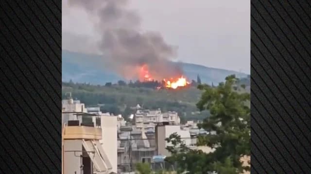 Feuer in Psychiko: Bürgermeister von Galatsi sagt, es begann mit einer Transformatorexplosion