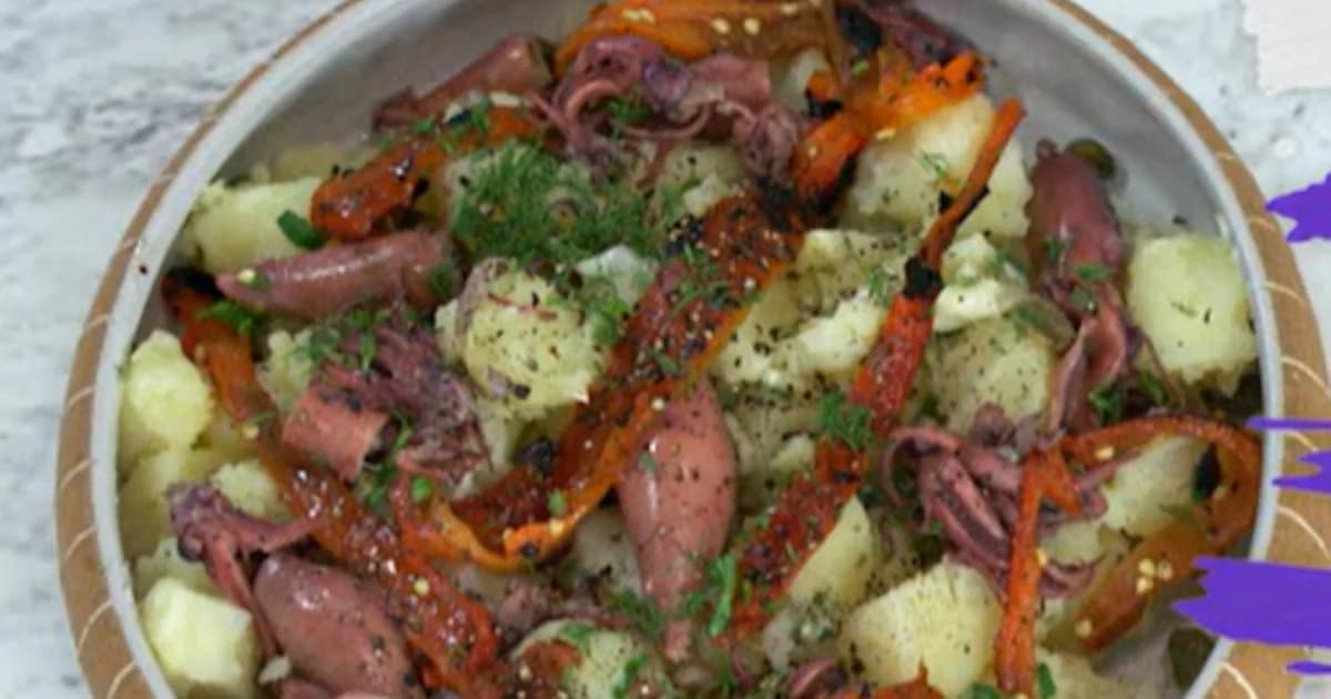 Kartoffelsalat mit Tintenfisch von Akis Petretzikis