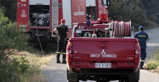 Firefighter Faints While on Patrol in Rethymno