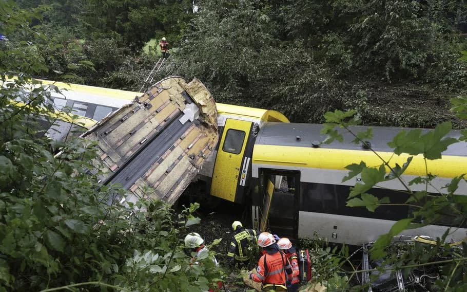 Germany: Landslides Possible Cause of Train Accident