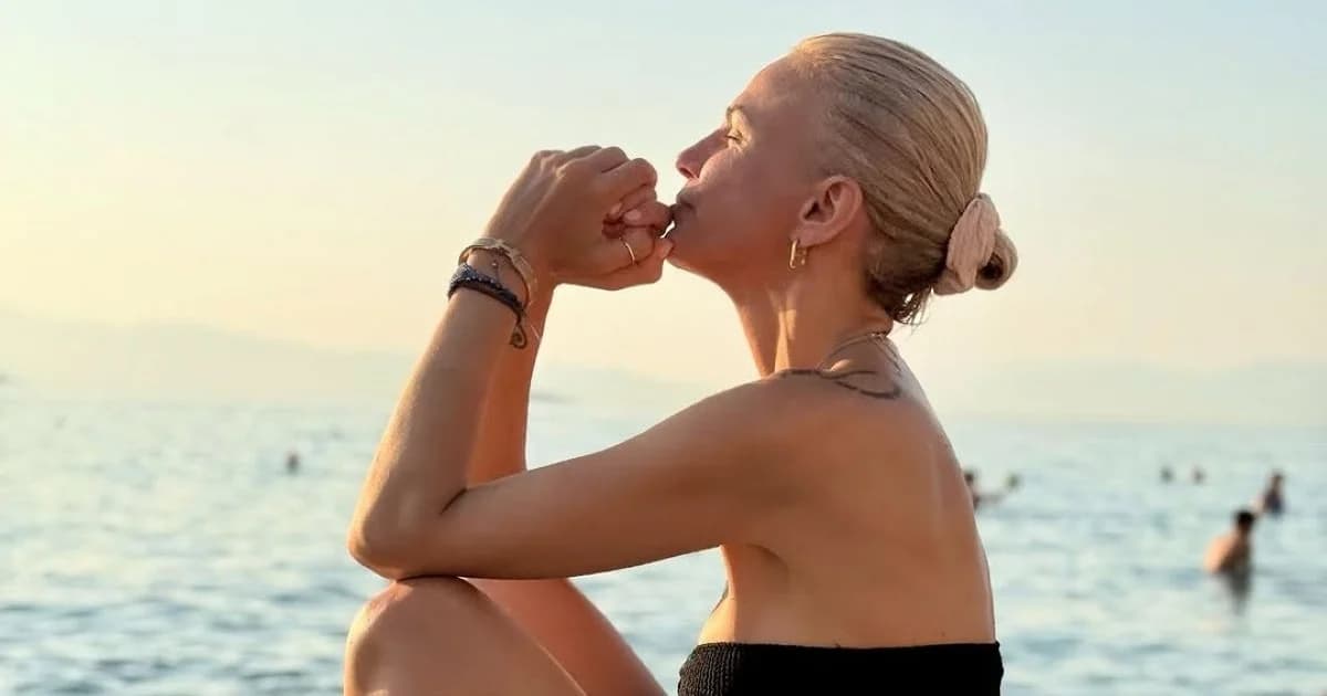 Christina Kontova: De vacaciones en Egina con su hija, Aida