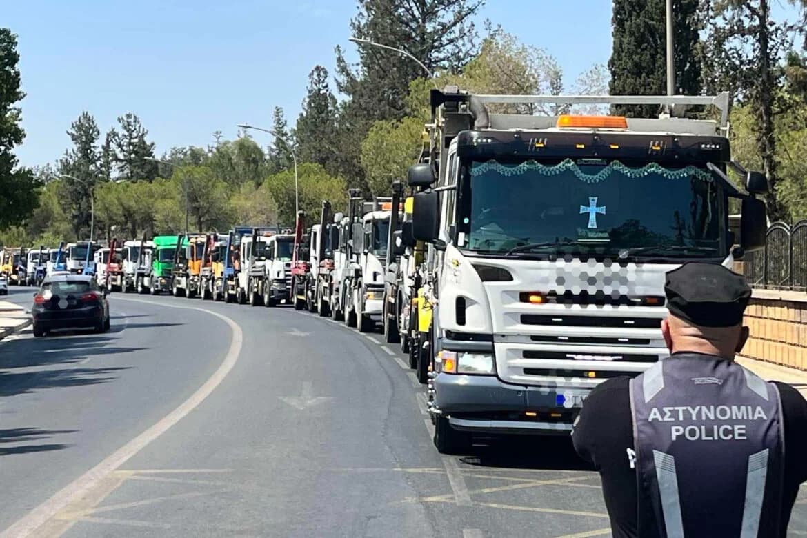 Protesta de SKIP en Nicosia: Interrupciones de tráfico