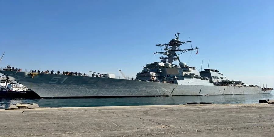 ה-USS Arleigh Burke הגיע ללרנקה, קפריסין