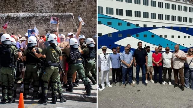 Ρόδος: Διαμαρτυρίες και υποδοχή Ισραηλινών τουριστών