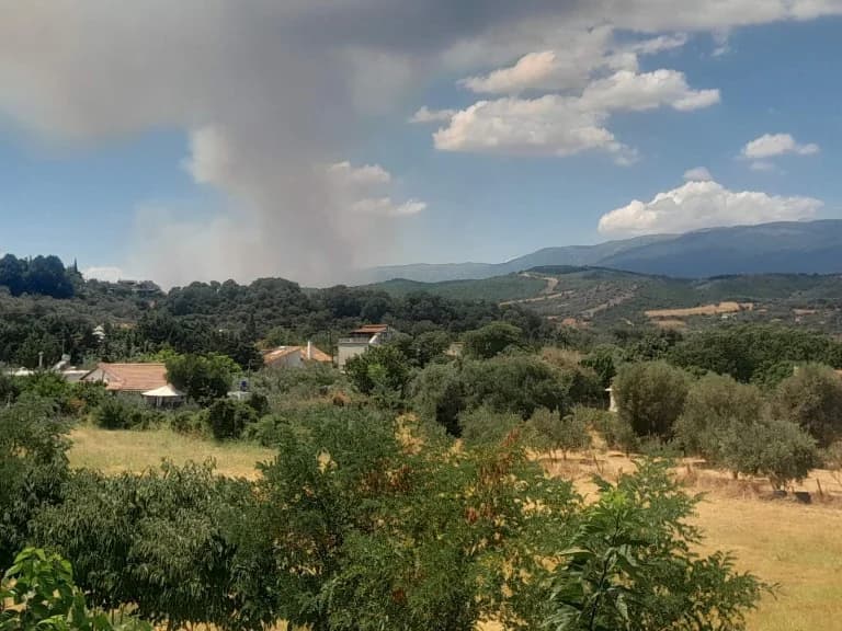 Φωτιά στην Αγιά Λάρισας – Προειδοποίηση από το 112