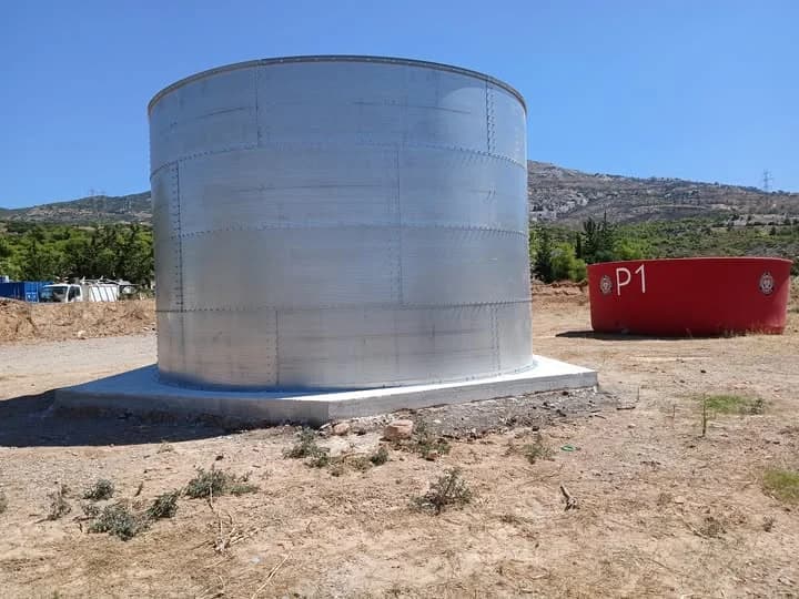 New 100,000-Liter Water Tank in Penteli for Fire Protection