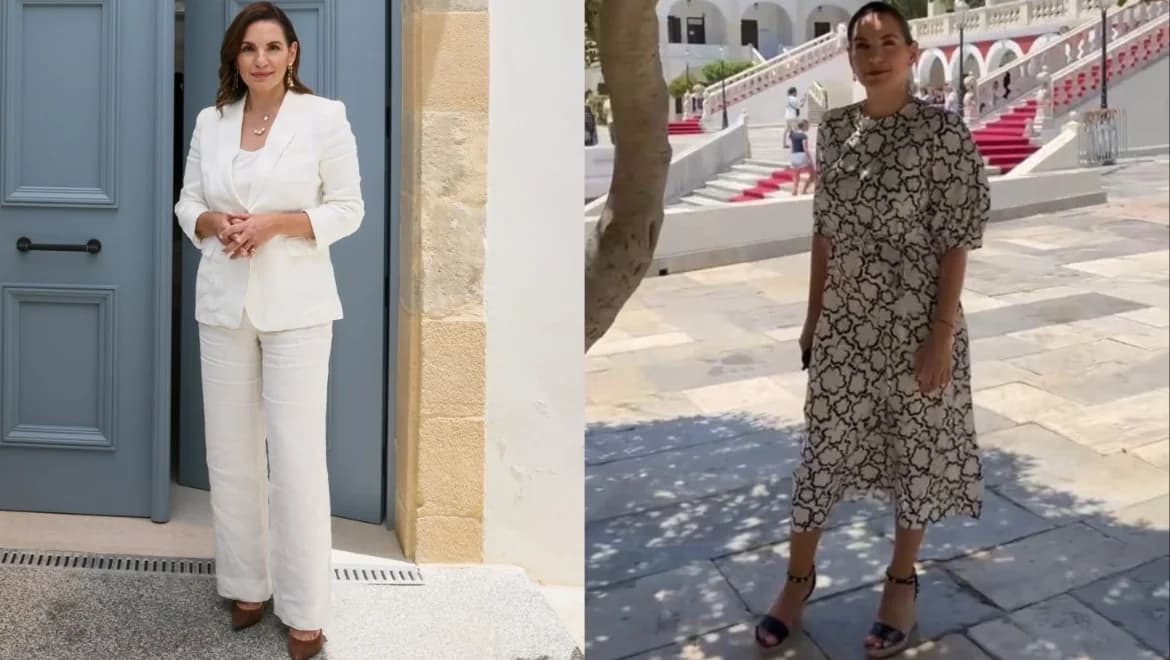 Όλγα Κεφαλογιάννη: Επίσκεψη και προσκύνημα στην Παναγία της Τήνου
