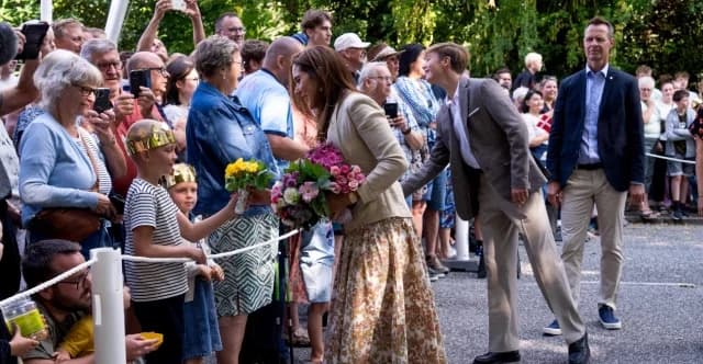 Queen Mary of Denmark stung by wasp during public appearance