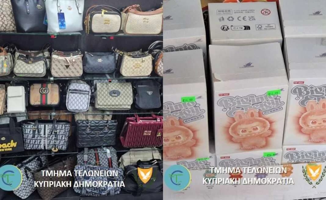 Raids on Shops in Ayia Napa and Protaras: Thousands of Counterfeit Items Seized