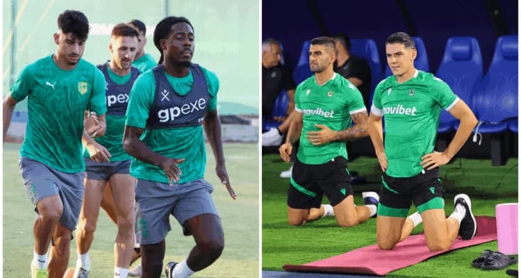 Fotoreportage: Omonia, AEK und Aris Trainingseinheiten vor wichtigen Spielen