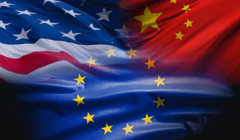 BCE: La guerra comercial entre EE. UU. y China podría bajar los precios en Europa