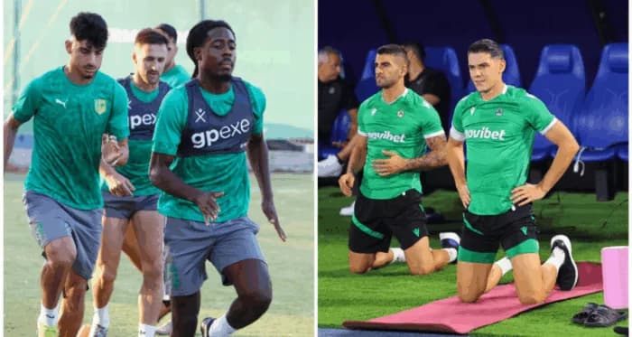 Photo Reports from Omonia, AEK, and Aris Training Sessions Before European Matches