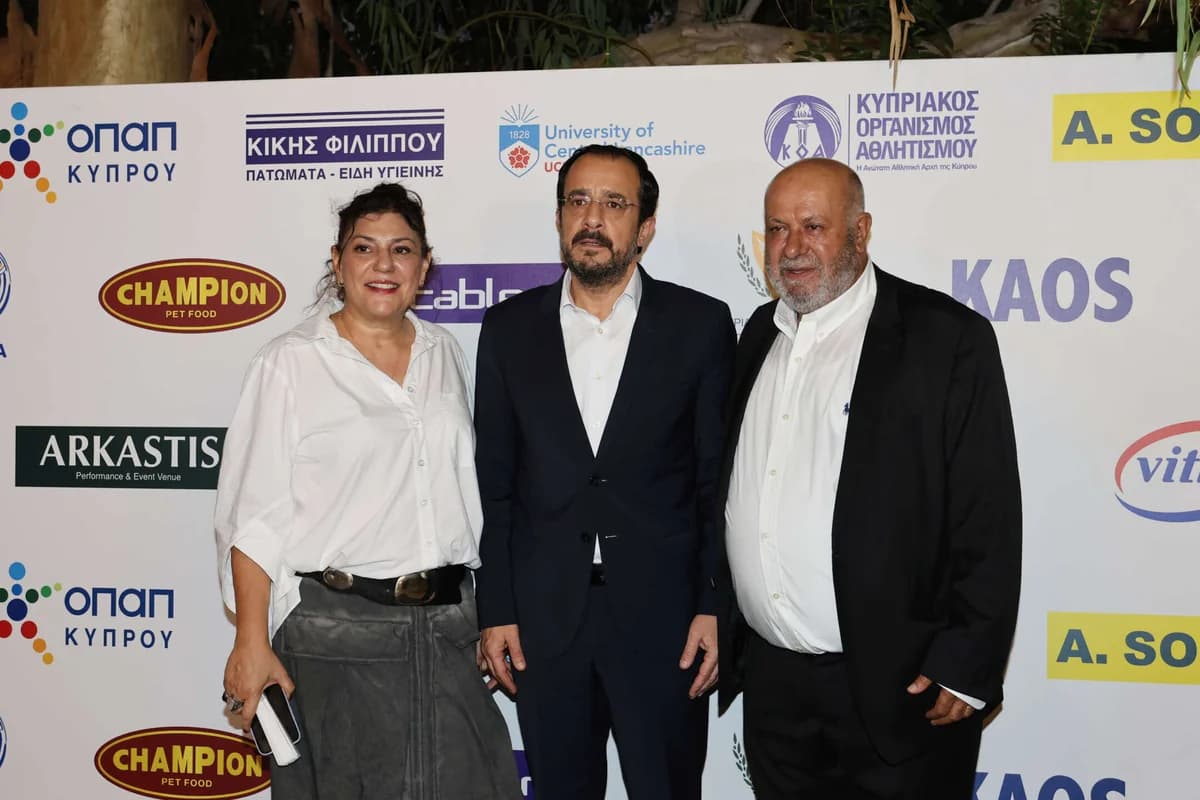 הנשיא כריסטודולידיס באירוע של אתניקוס אחנס