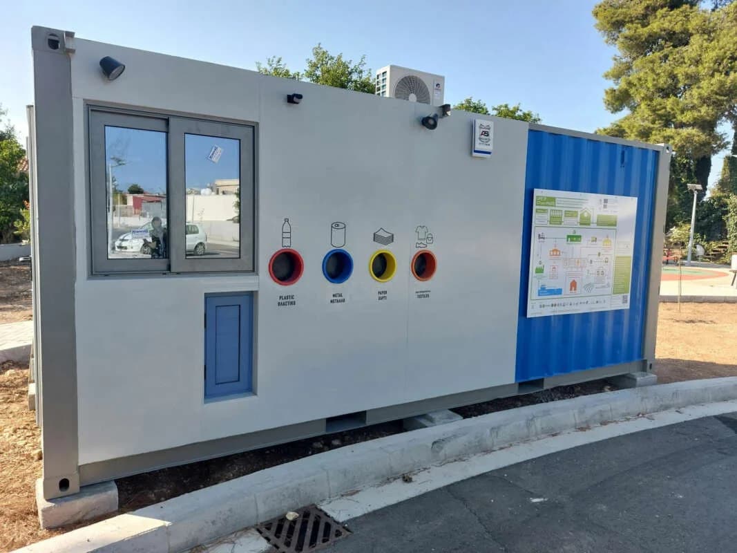 Green Recycling Kiosk Installed in Kathikas