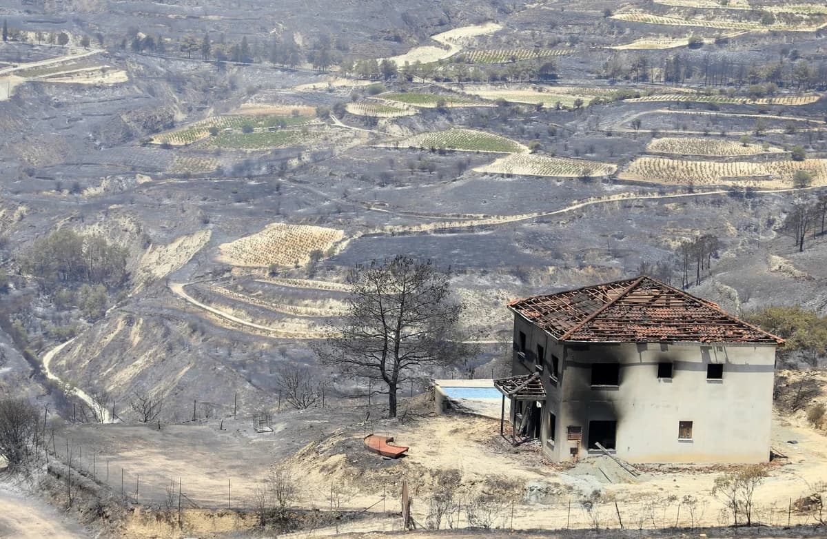 Limassol: Protesta hoy por el reciente incendio en la zona montañosa de Limassol