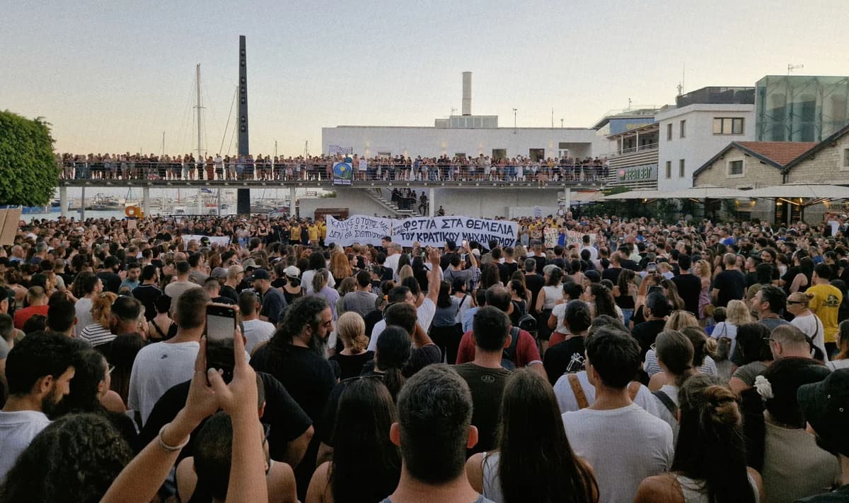 Protest in Limassol Over Devastating Fire
