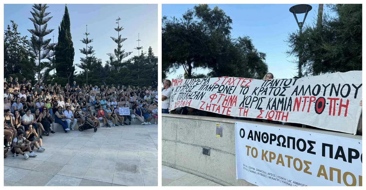 לימסול: מחאה נגד השריפות ההרסניות – "המקום שלי בוער"