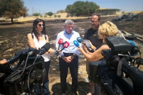 שר האנרגיה: פיצויים מוקדמים יחלו לעסקים שנפגעו בשריפות בלימסול