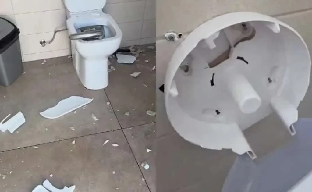 מעצר בגין ונדליזם בשירותים ציבוריים באיה נאפה