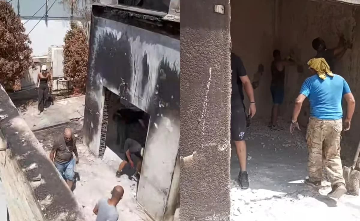 Touching Video: Volunteers Clean Fire Victim's Home