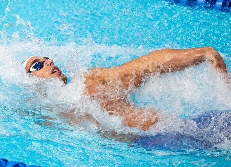 Apostolos Christou Qualifies for 50m Backstroke Final at Singapore World Championships