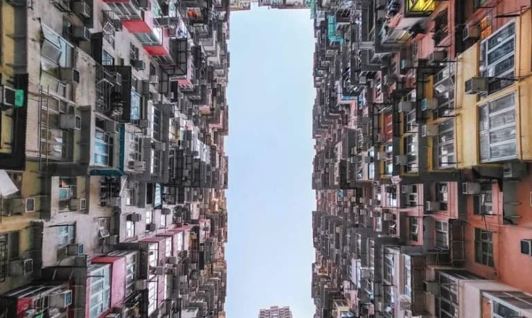 Hongkong: Ein einzigartiges Foto der vertikalen Stadt