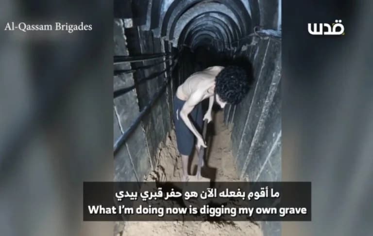 Hamas Releases New Video of Hostage Evyatar David: 'Netanyahu Has Abandoned Us'