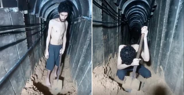 Hamas Video Shows Hostage Digging His Grave: Outrage