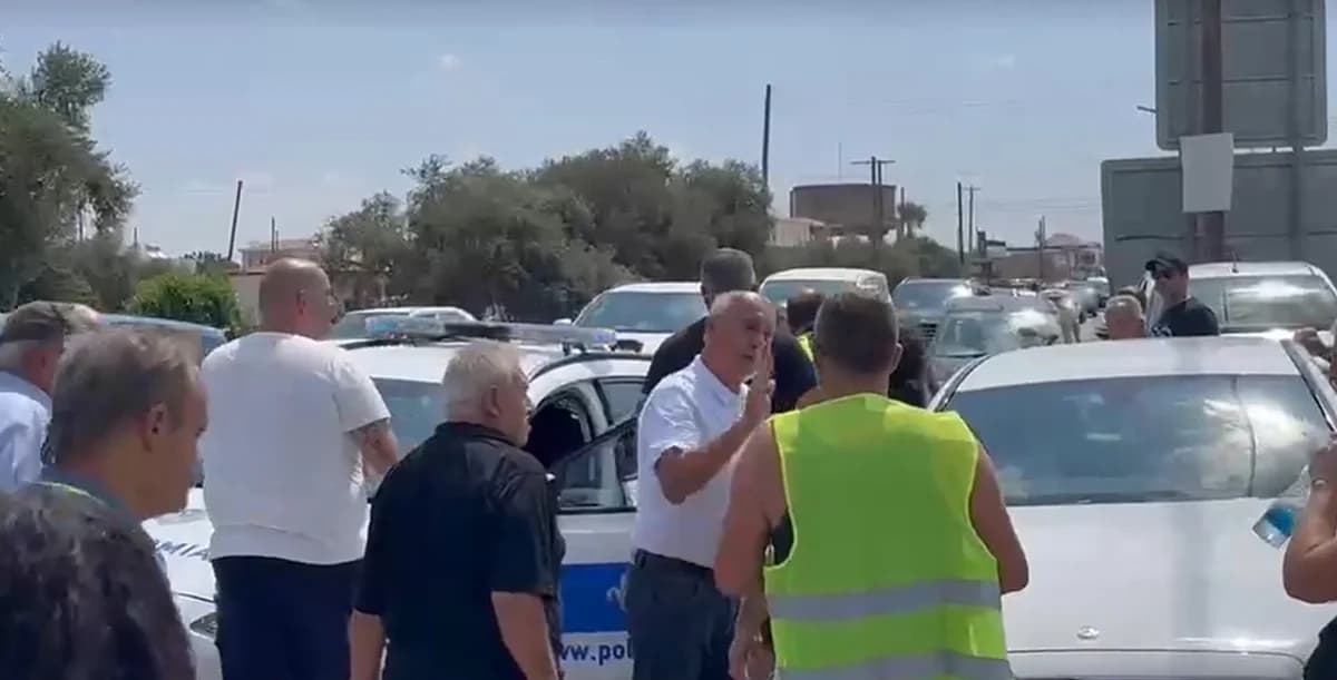 מתח ומעצר בהפגנה באסטרומריטיס
